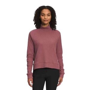 North Face women’s long sleeve mock neck chabot sweater